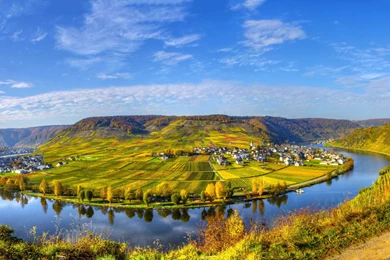 Scenery House River Field Sky Germany Beilstein Cities Nature City ...