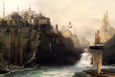 Wallpaper, Bechira, Sorin, Guild, House, Scenery, Fantasy, Art ...