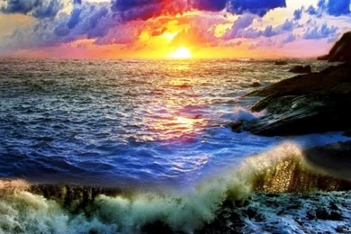 OCEAN SUNSET Wallpapers