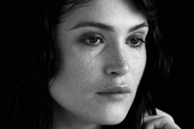 Black And White Gemma Arterton 4K Wallpapers