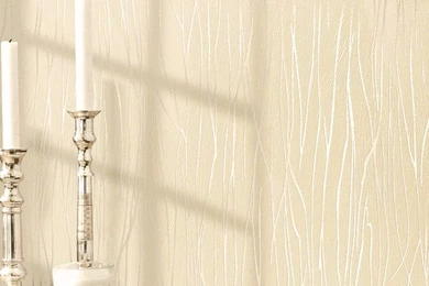 Non Woven Foam Wallpapers Plain Modern Minimalist Vertical Stripes ...