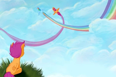 Scootaloo And Rainbow Dash, My Little Pony Friendship Is Magic ...