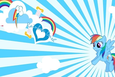 Rainbow Dash In The Sky   My Little Pony Wallpapers   Cartoon ...