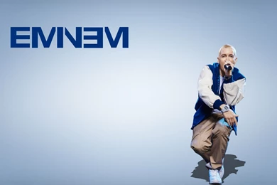 HD Backgrounds Eminem Singer Blue Logo Wallpapers