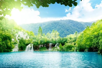 YouWall   Sunny Blue Lake Wallpapers   Wallpaper,wallpapers,free ...