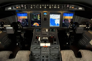 Aircraft Cockpit Canadair Wallpapers