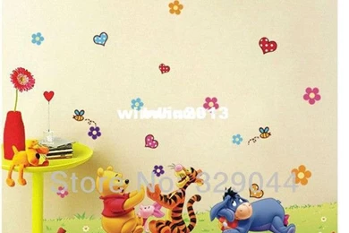Wholesale Bear Pvc Wallpapers Cartoon Kids Nursery Daycare Baby ...