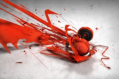 Abstract Music Headphones Wallpapers