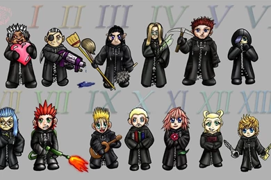 KH: Organization XIII Chibis By CrimsonskyR On DeviantArt