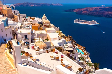 1680x1050 Santorini Hd Wallpapers