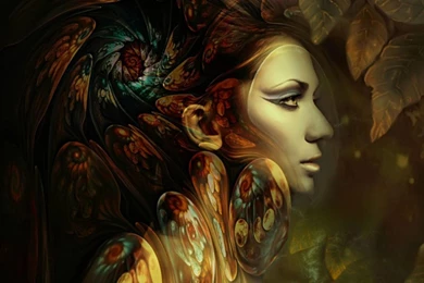 Abstract Girl Art   (