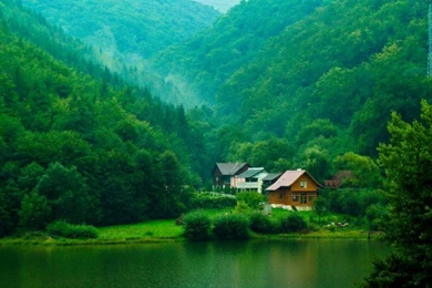 1024x674px Green Vilage Nature Wallpapers Free Download