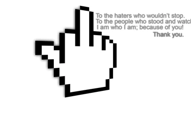 Black And White Quotes Fingers Personal Haters