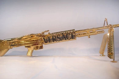 M60 MACHINE GUN Military Rifle Weapon Gold G Wallpapers