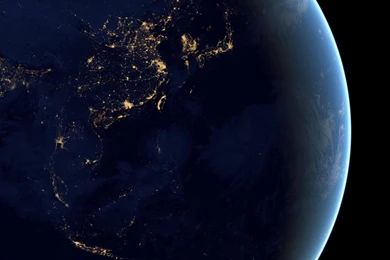 Download Earth At Night Seen From Space HD Wallpapers For Kindle ...