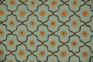 1950's Vintage Wallpapers Gray Green And By HannahsTreasures