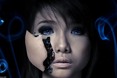 Girl Crashes Face Hd Effect Wallpapers   1680x1050 IWallHD ...