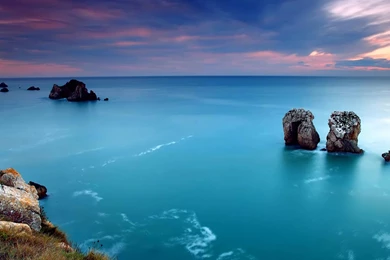 Ocean Blue Sunset iPad Air Wallpapers Download