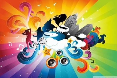 DJ Mixing Cartoon HD Desktop Wallpapers : High Definition ...