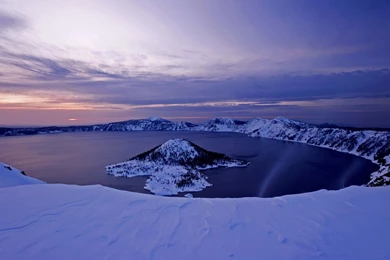 Crater Lake Snow Wallpapers   Travel HD Wallpapers