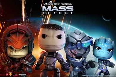Commander Sackboy In Mass Effect