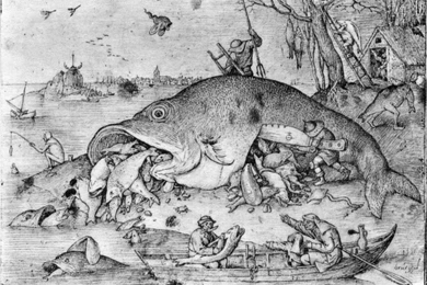 Big Fish Eat The Little Ones" , Bruegel Pieter Wallpapers