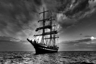 Back, Original, Paper, Ship, Sailing, Wallpaper, Vehicles (