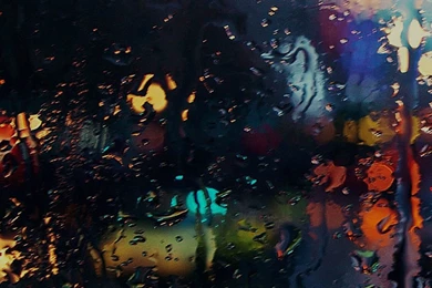 Raining Back Car Window Gloomy Dark Street iPhone 6 Wallpapers ...