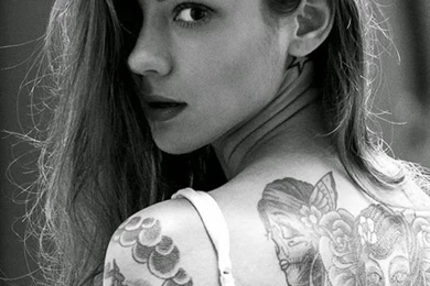 Beautiful Girl Tattooed Back iPhone 4s Wallpapers Download