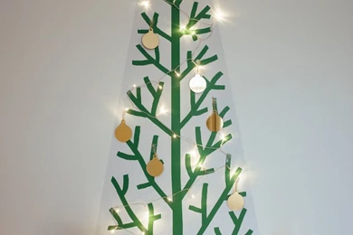 Classic Removable Reusable Wallpapers Christmas Tree Kit By ...