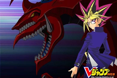 YuGiOh Paradijs   Achtergrond / Wallpapers Yugi En Slifer The Sky ...