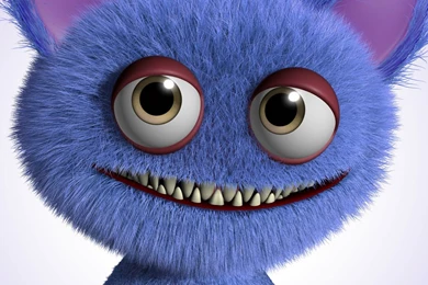 Download Wallpapers 3d, Funny, Monster, Cartoon, Cute, Smile ...