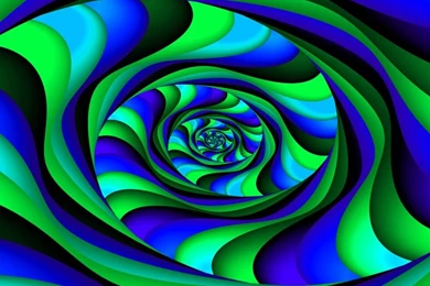 Fractal Art By Vicky, Blue Green Swirl Wallpapers