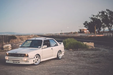 Download Wallpapers Bmw, E30, M3, Tuning, White, Stance, Road, Bmw ...