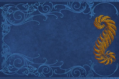 Gold Deco And Blue Scroll Work By Kabegami On DeviantArt