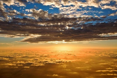 Sunset Gold Blue >> HD Wallpaper, Get It Now!