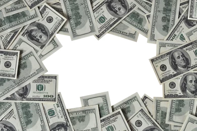 Download Wallpapers 3840x2160 Dollars, Frame, Money, White ...