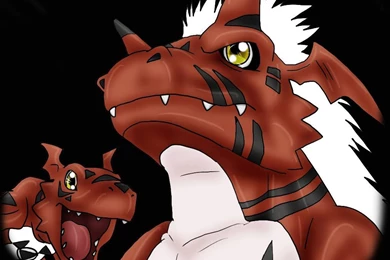 Guilmon & Growlmon   Growlmon Wallpapers (25440780)   Fanpop