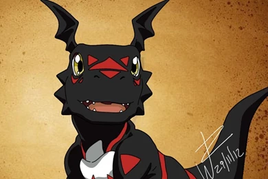 Guilmon And Black Guilmon Smile By DragonRanshiin On DeviantArt