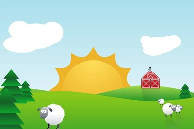 1920x1080px Early Morning Farm Backgrounds