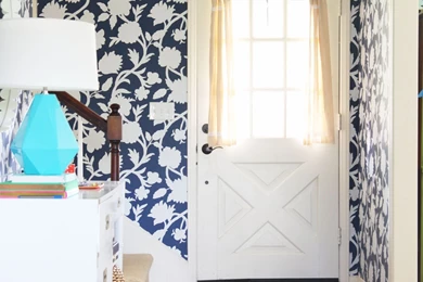 Entryway Wallpapers Makeover   Pencil Shavings StudioPencil ...