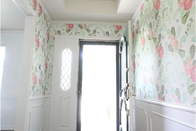 Floral Wallpapers Entryway Makeover   Run To Radiance