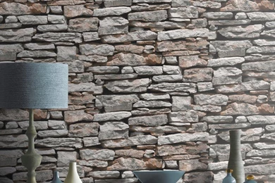 New Brick Effect Faux Realistic Brick Stone Wall Pattern Photo ...