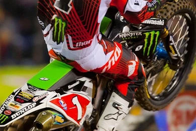 Kawasaki Dirt Bike   123mobileWallpapers.com