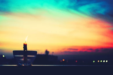 Download Wallpapers 1920x1080 Candle, Vase, Light, Dark Full HD ...