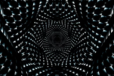 Abstract Optical Illusion Black White Pattern
