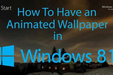 How To Have An Animated Wallpapers In Windows 8.1   YouTube