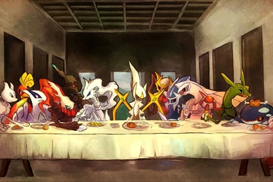 The Last Supper (x post R/wallpapers) : Pokemon
