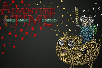 Adventure Time Typographic Portrait Typography Best Widescreen ...