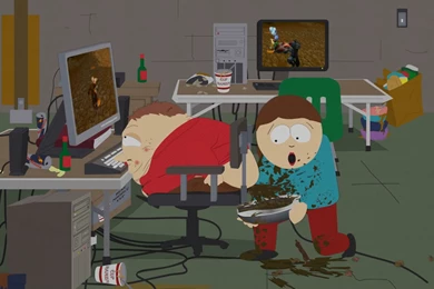 Mom, Bathroom! Bathroom! (No Stan In Background?) : Southpark